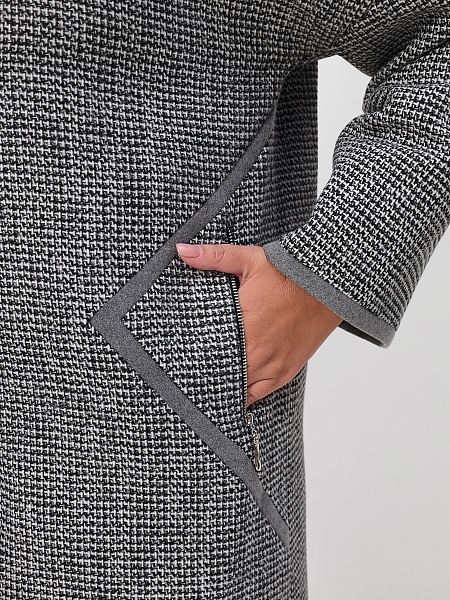 Пальто NAPOLITA  модель 83771, цвет Серый