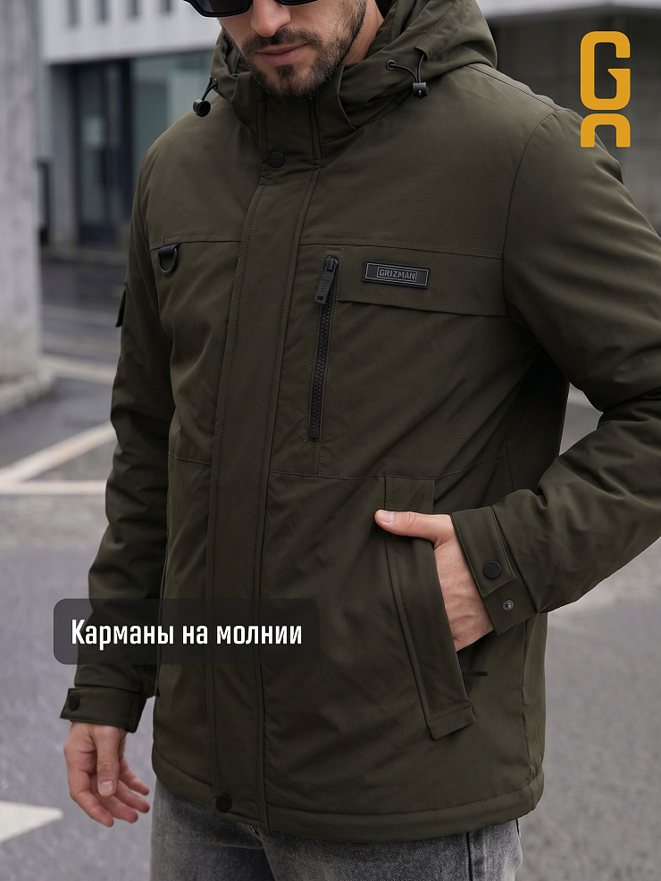 Куртка мужская демисезонная GRIZMAN, хаки, модель 74919