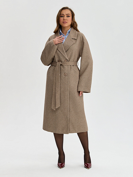 Пальто LAWINTER  модель 84423, цвет Коричневый