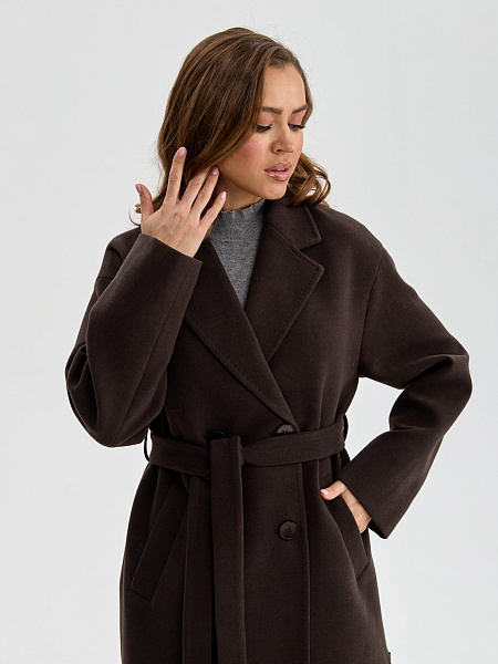 Пальто LAWINTER  модель 83891, цвет Темно-коричневый