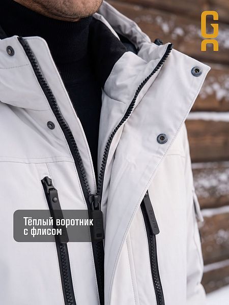 Парка мужская зимняя GRIZMAN, бежевая, модель 76373