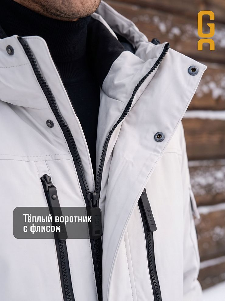 Парка мужская зимняя GRIZMAN, бежевая, модель 76373