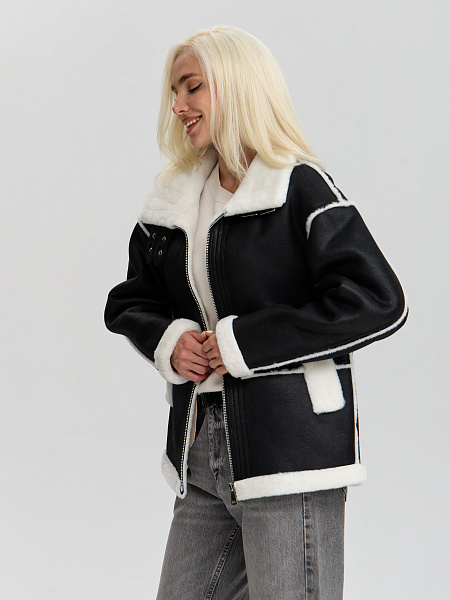 Шуба LAWINTER  модель 53576, цвет Черный