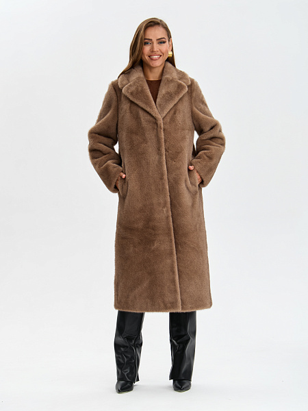 Шуба LAWINTER  модель 5391, цвет Светло-коричневый