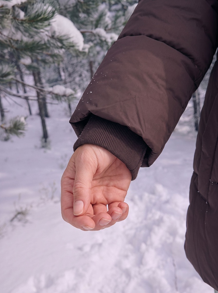 Куртка женская зимняя LAWINTER, коричневая, модель 8696