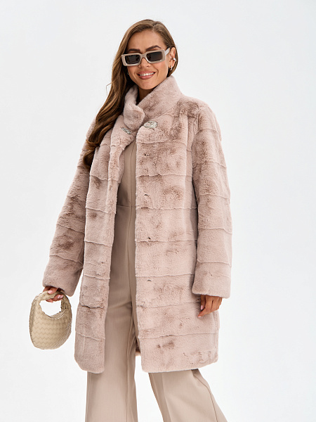 Шуба LAWINTER  модель 53961, цвет Пудра