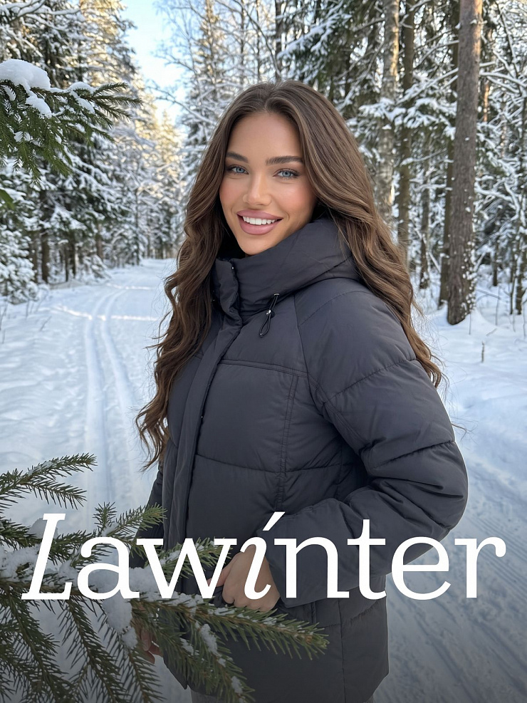 Куртка женская зимняя LAWINTER, черная, модель 85221