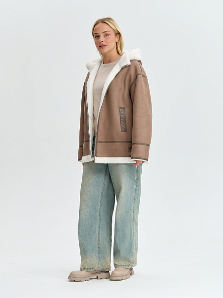 Дубленка LAWINTER  модель 35338, цвет Мокко