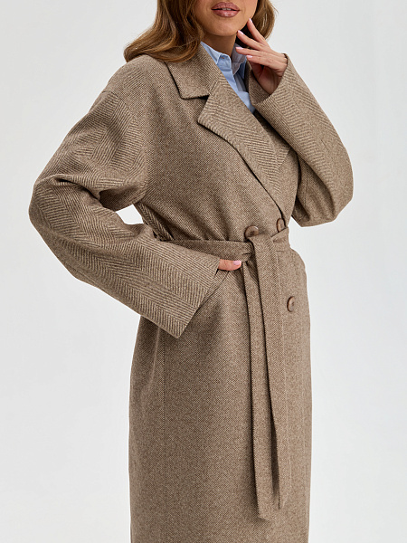 Пальто LAWINTER  модель 84423, цвет Коричневый