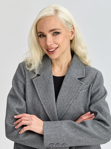 Пальто LAWINTER  модель 84822, цвет Светло-серый