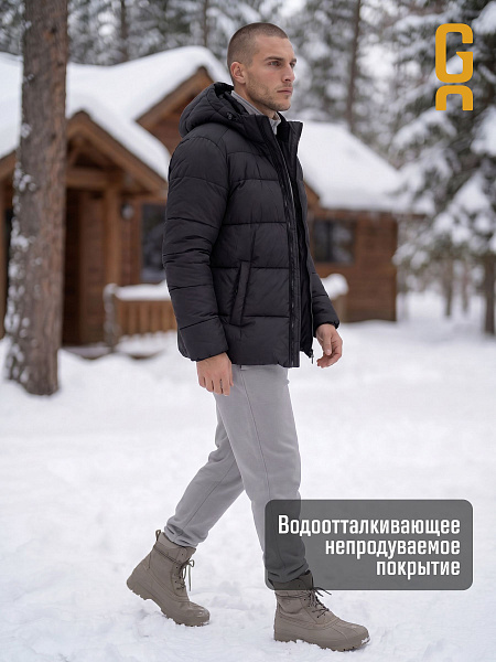Куртка мужская зимняя GRIZMAN, темно-серая, модель 75572