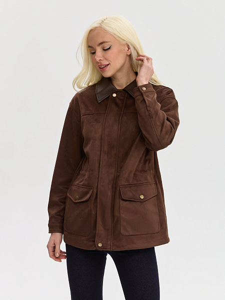 Куртка LAWINTER  модель 25587, цвет Темно-коричневый