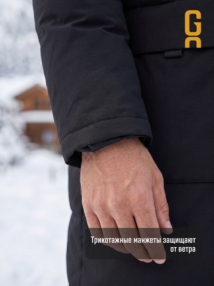 Куртка мужская зимняя GRIZMAN, черная, модель 73837