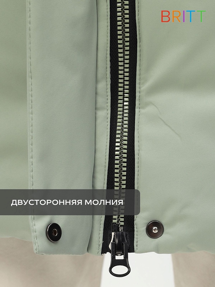 Куртка для девочки зимняя BRITT, мята, модель 63832