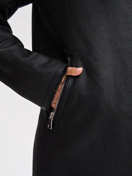 Дубленка LAWINTER  модель 35796, цвет Черный