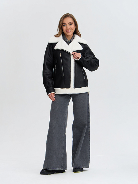 Дубленка LAWINTER  модель 35204, цвет Черный