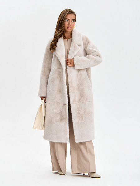 Шуба LAWINTER  модель 53933, цвет Молочный