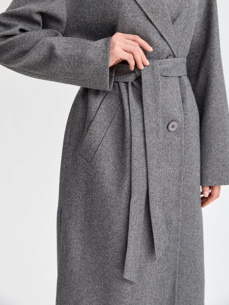 Пальто LAWINTER  модель 83891, цвет Темно-серый