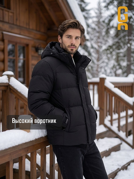 Куртка мужская зимняя GRIZMAN, черная, модель 73157