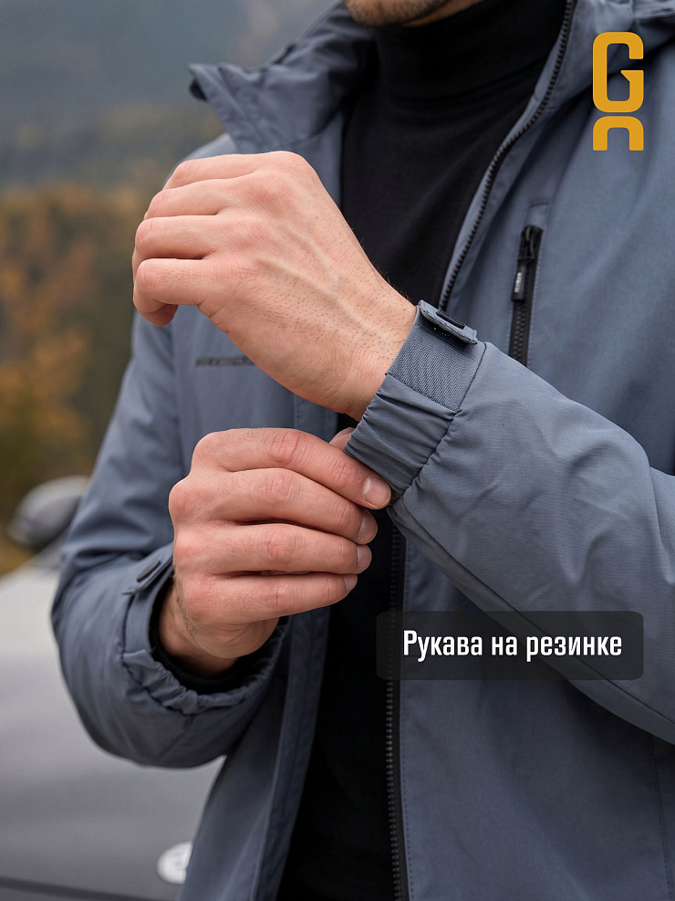 Куртка мужская демисезонная GRIZMAN, серая, модель 70479
