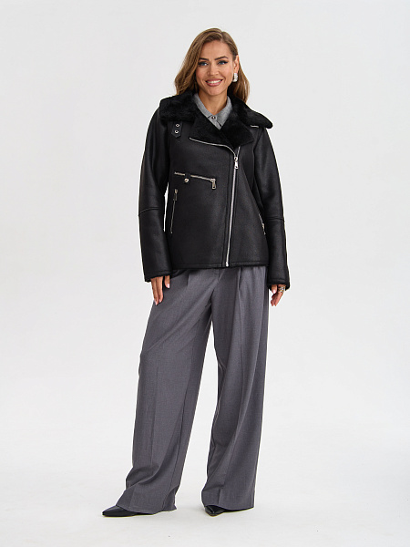 Дубленка LAWINTER  модель 3588, цвет Черный