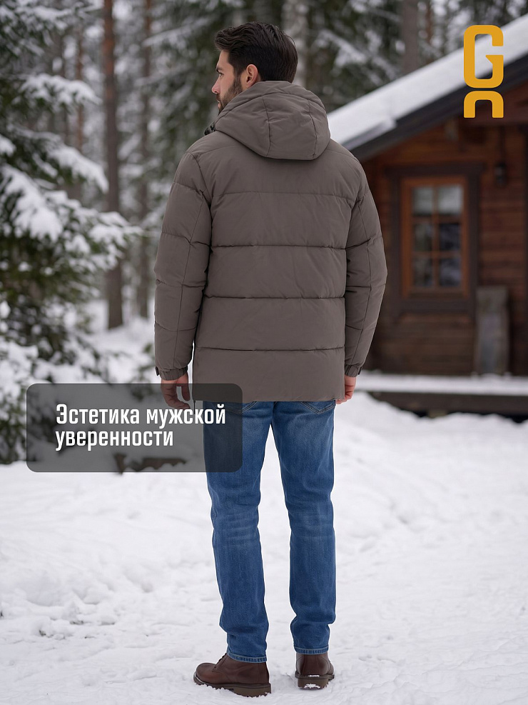 Куртка мужская зимняя GRIZMAN, серая, модель 72684