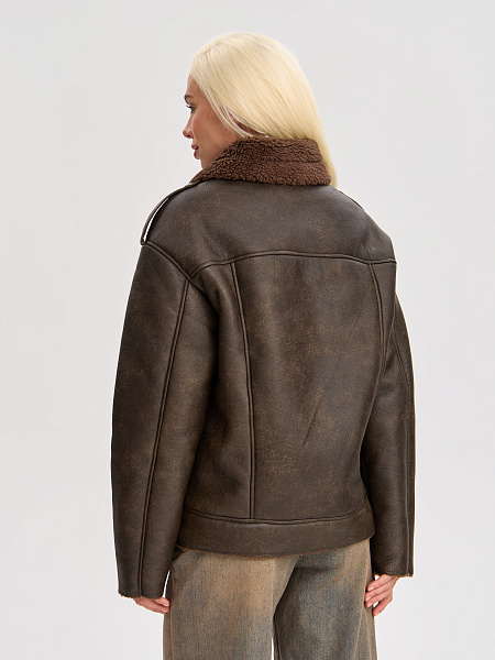 Дубленка VACANT  модель 34502, цвет Коричневый