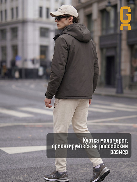 Куртка мужская демисезонная GRIZMAN, темно-серая, модель 73529