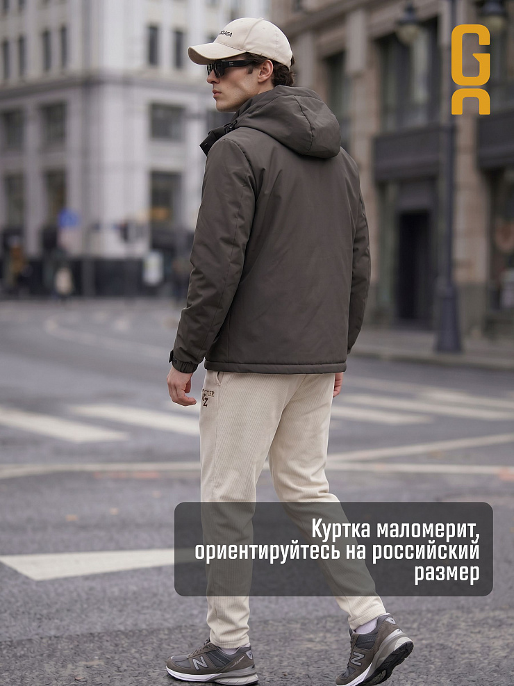 Куртка мужская демисезонная GRIZMAN, темно-серая, модель 73529