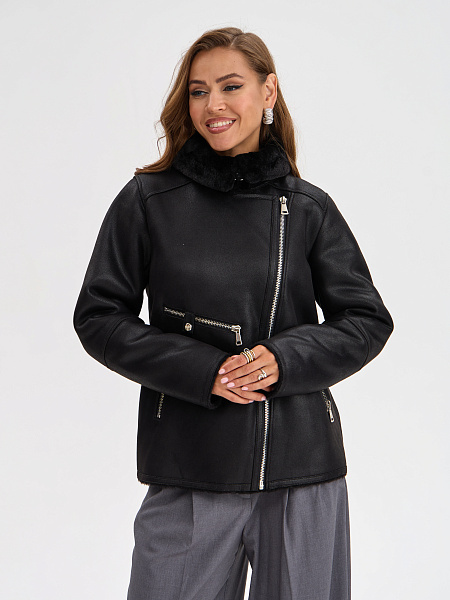 Дубленка LAWINTER  модель 3588, цвет Черный