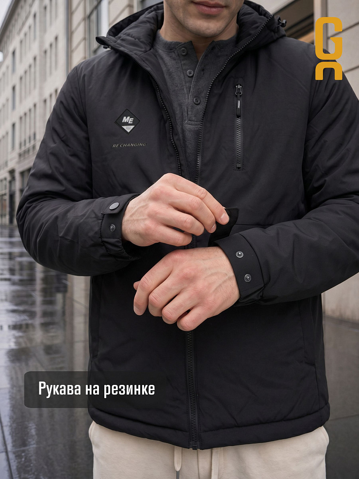 Куртка мужская демисезонная GRIZMAN, черная, модель 70479