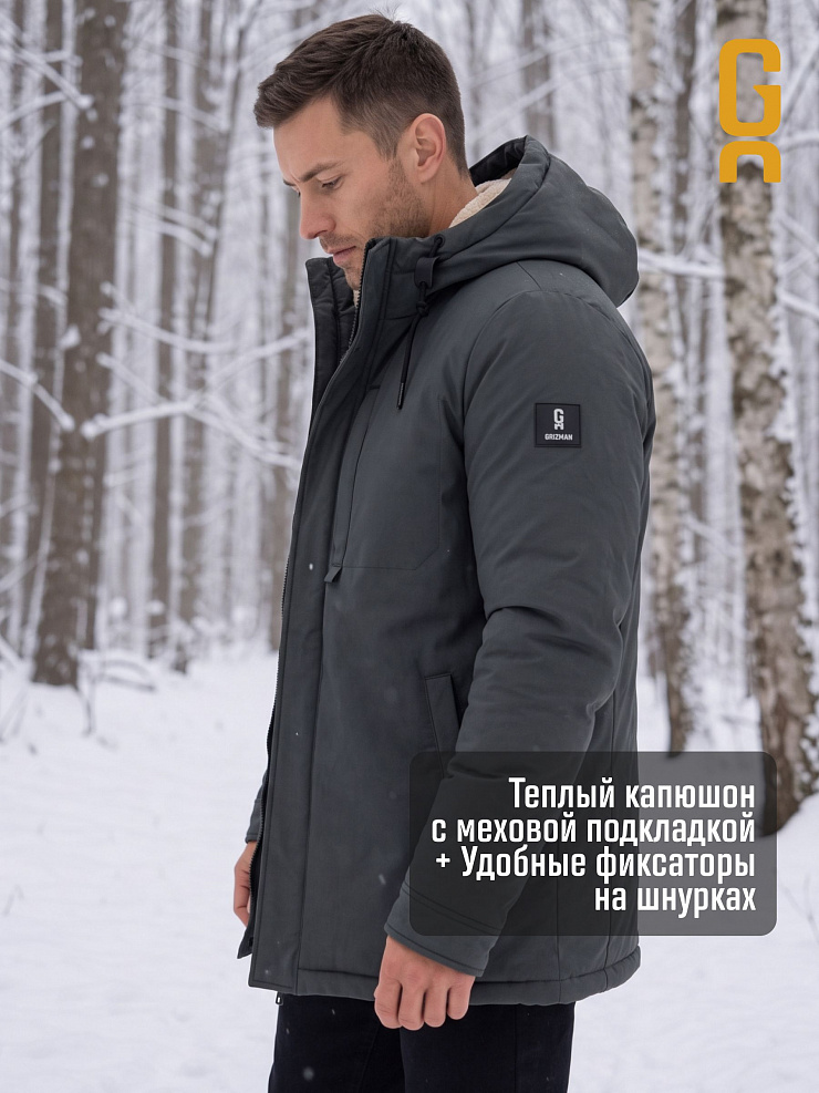 Куртка мужская зимняя GRIZMAN, олива, модель 75851
