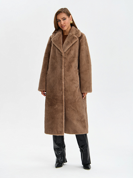 Шуба LAWINTER  модель 5391, цвет Светло-коричневый