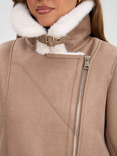 Дубленка LAWINTER  модель 35667, цвет Мокко