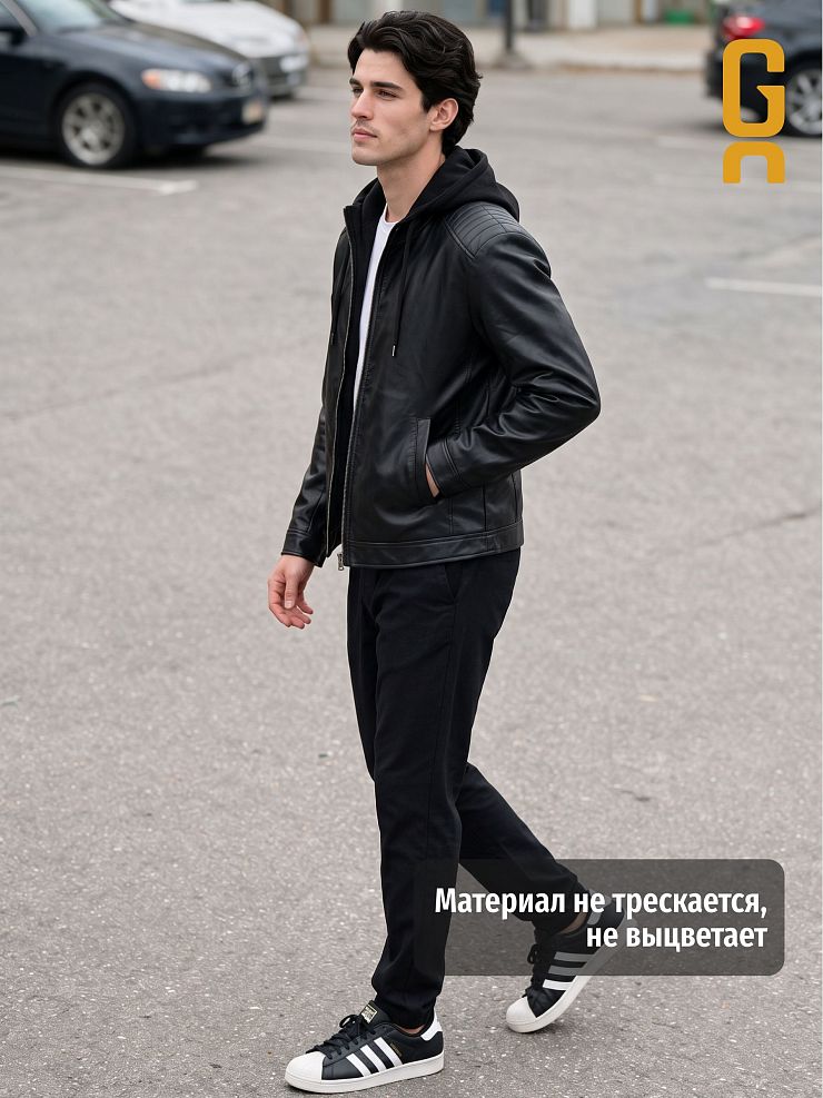Куртка мужская осенняя GRIZMAN, черная, модель 46713