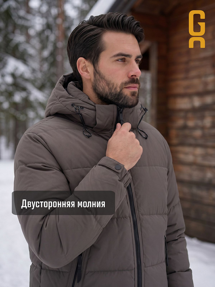 Куртка мужская зимняя GRIZMAN, серая, модель 72684