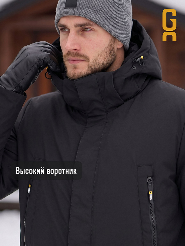 Пуховик мужской зимний GRIZMAN, черный, модель 70311
