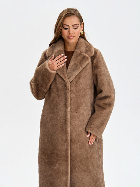 Шуба LAWINTER  модель 5391, цвет Светло-коричневый