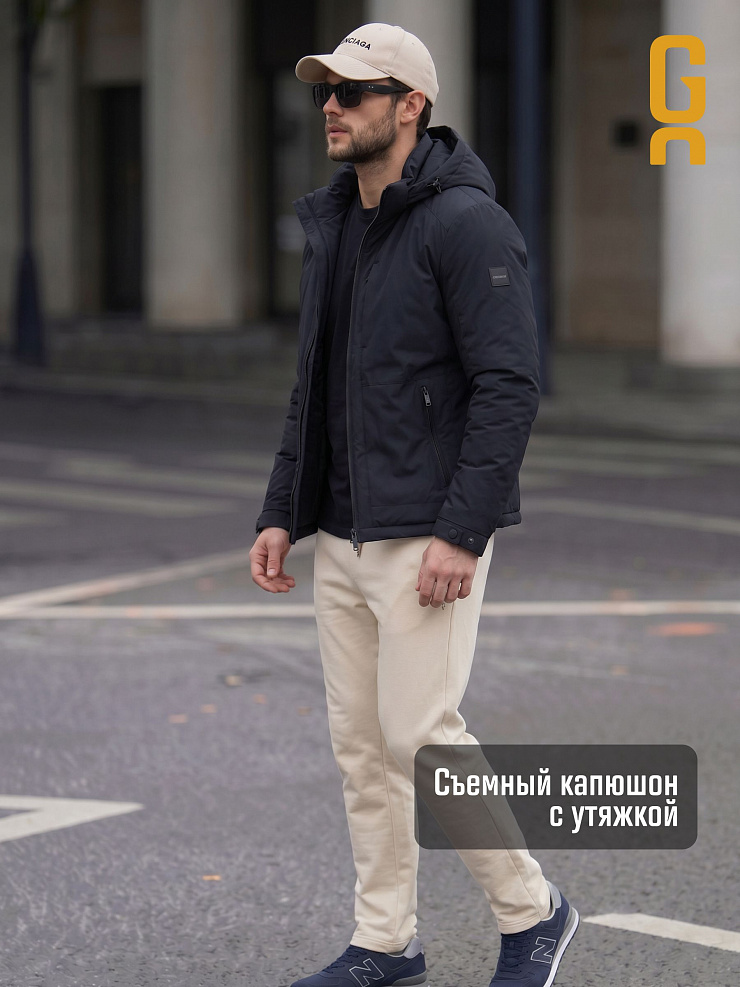 Куртка мужская демисезонная GRIZMAN, темно-синяя, модель 74966