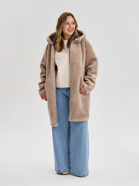 Дубленка LAWINTER  модель 35475, цвет Серый