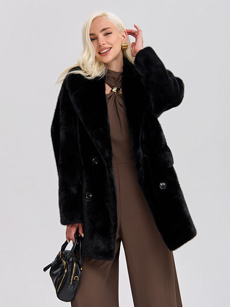 Шуба LAWINTER  модель 54243, цвет Черный