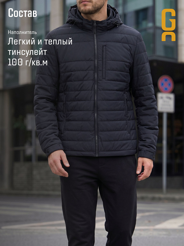 Куртка мужская демисезонная GRIZMAN, темно-синяя, модель 74292