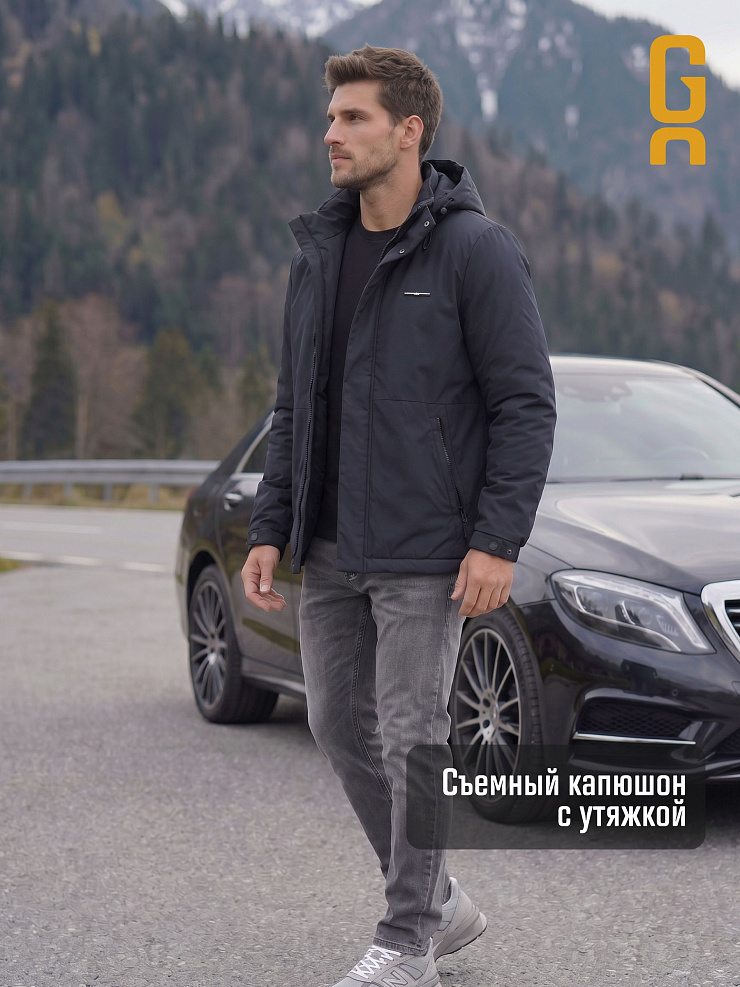Куртка мужская демисезонная GRIZMAN, темно-синяя, модель 73529