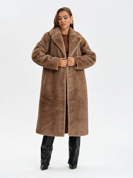 Шуба LAWINTER  модель 5391, цвет Светло-коричневый