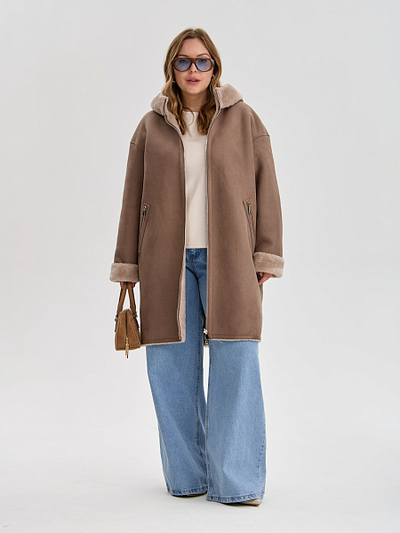 Дубленка LAWINTER  модель 35475, цвет Мокко