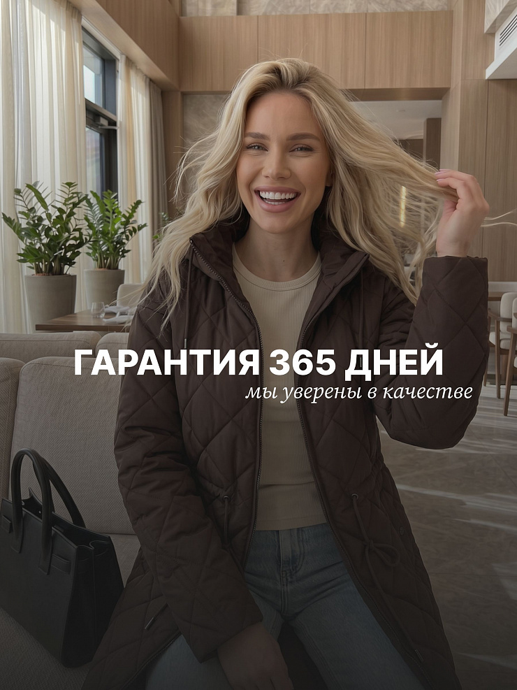 Куртка женская демисезонная LAWINTER, коричневая, модель 85355