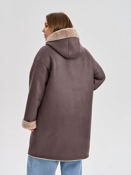 Дубленка LAWINTER  модель 35475, цвет Серый