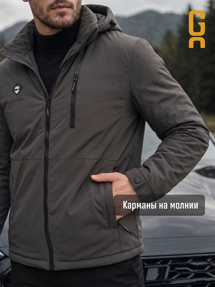 Куртка мужская демисезонная GRIZMAN, темно-серая, модель 70479