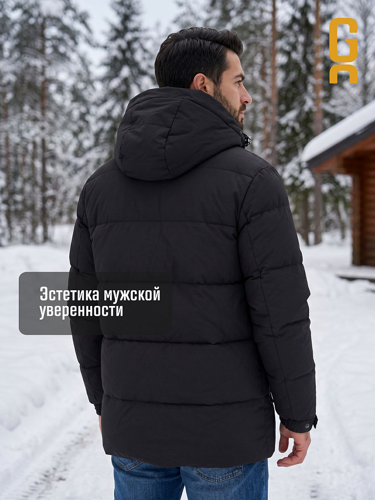 Куртка мужская зимняя GRIZMAN, черная, модель 72684