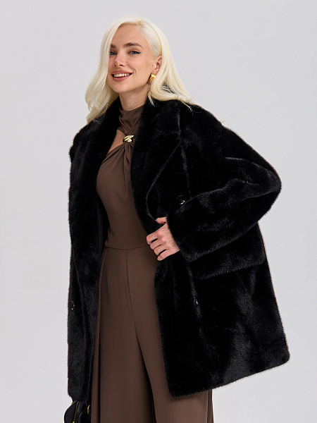 Шуба LAWINTER  модель 54243, цвет Черный